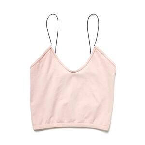 NWT Free People Skinny Strap Seamless Brami in Color Ballet Blush Pink Size M/L
